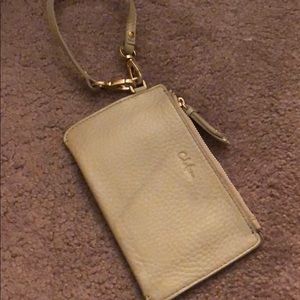 Cole Haan leather wristlet
